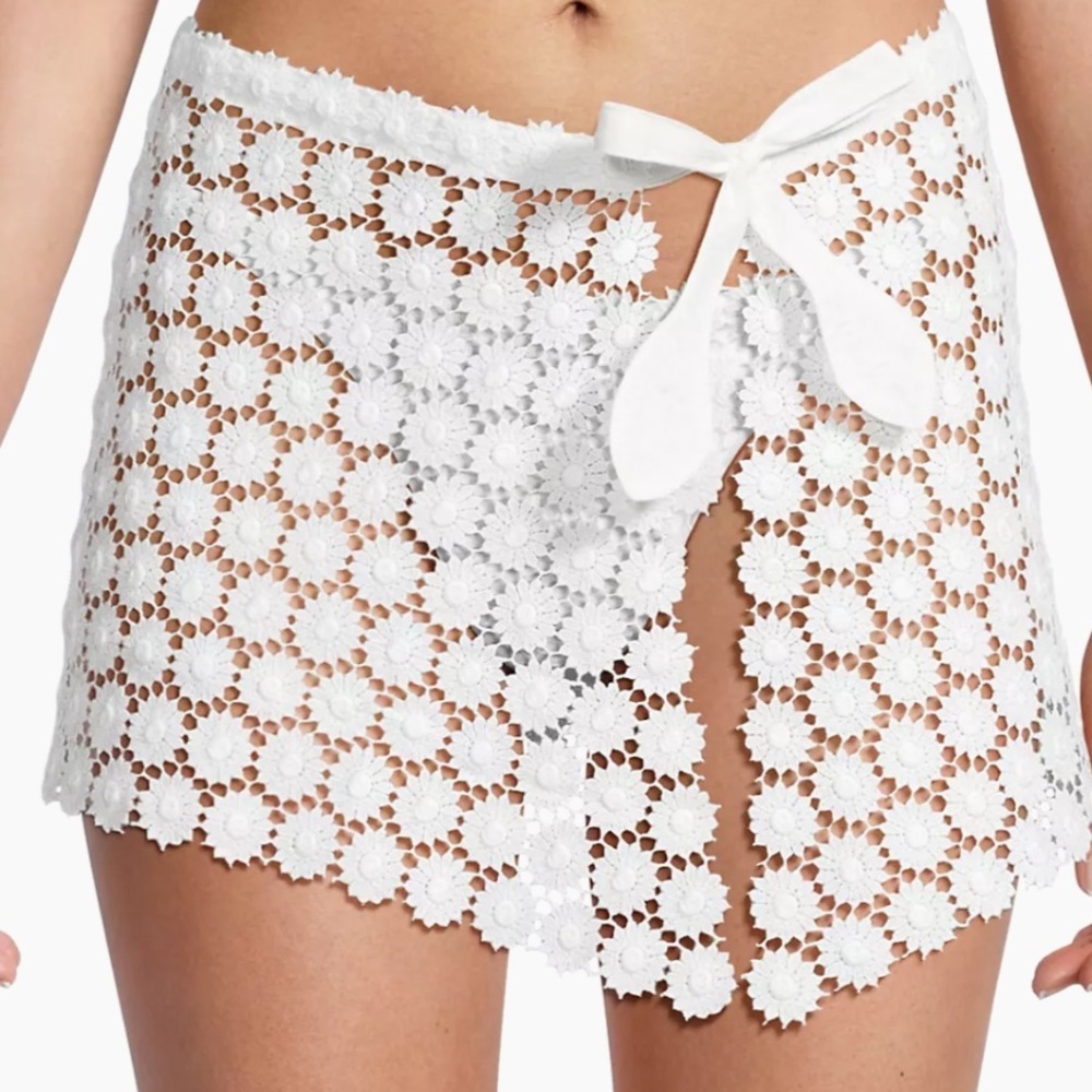 Daisy Crochet Cover Up Skirt